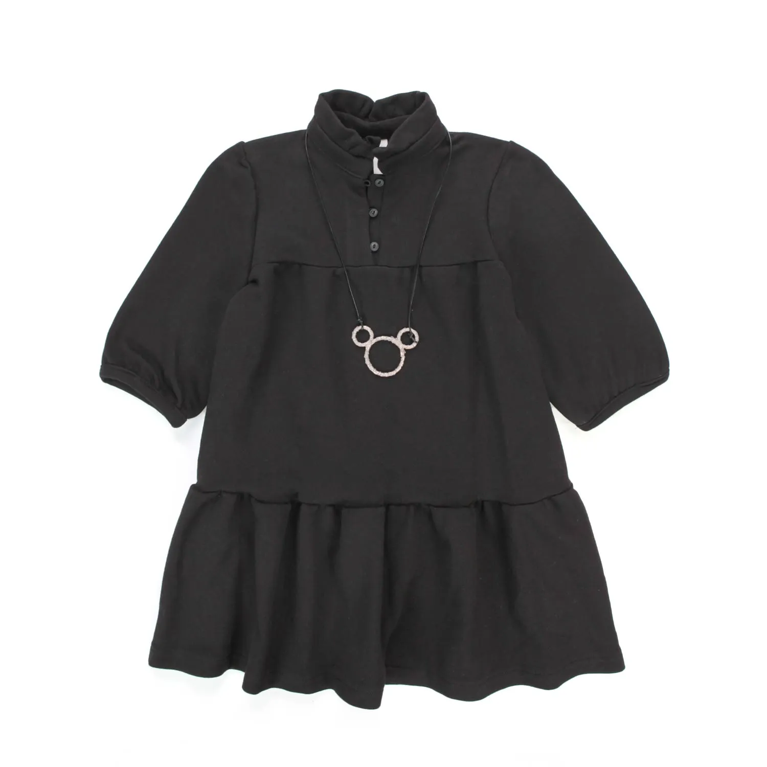 Souvenir Girl And Teen Black Cotton Dress