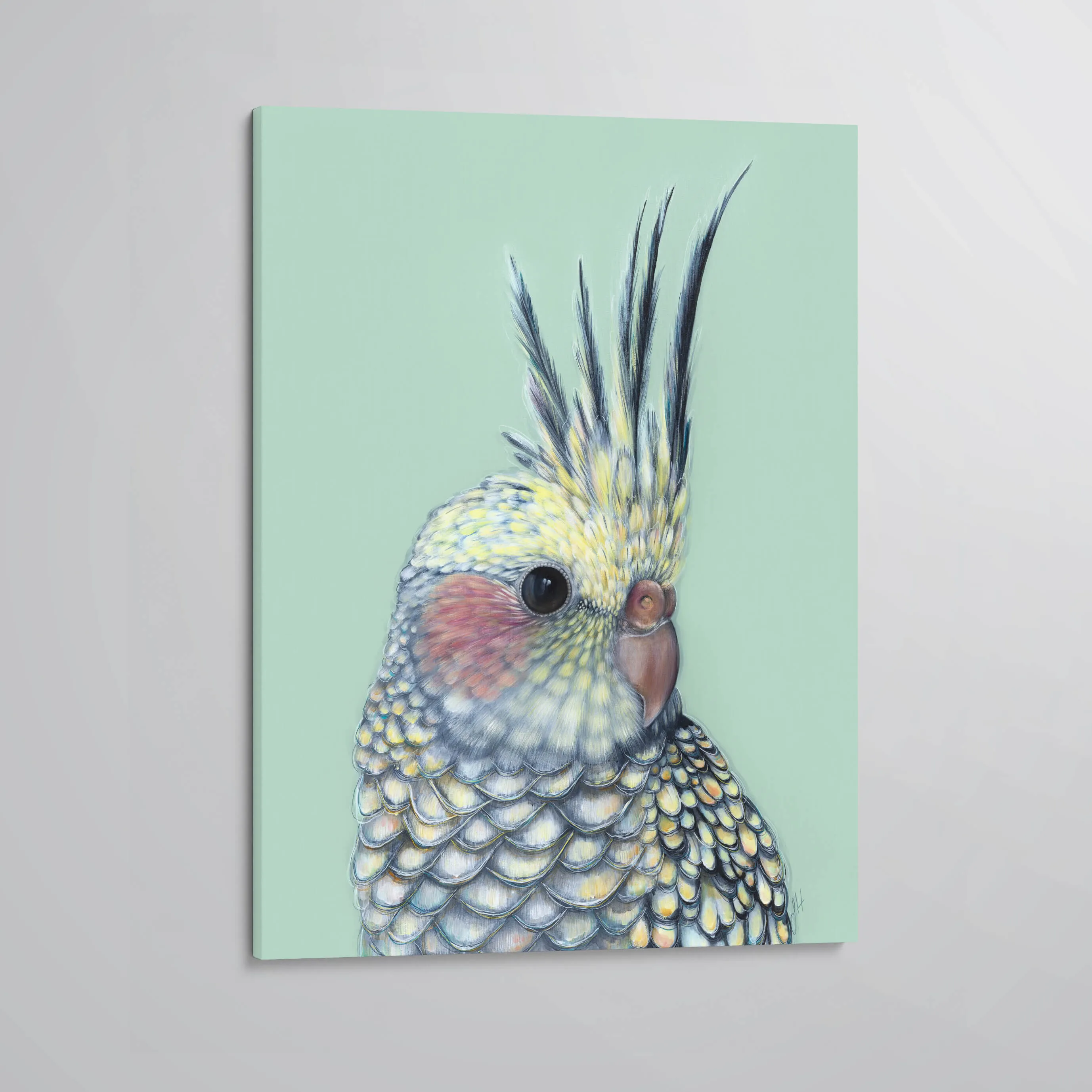 'Tilly' The Cockatiel canvas print