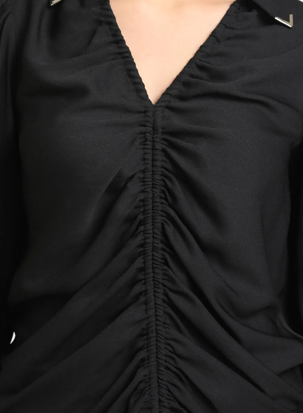 Top With Front Ruching Detail