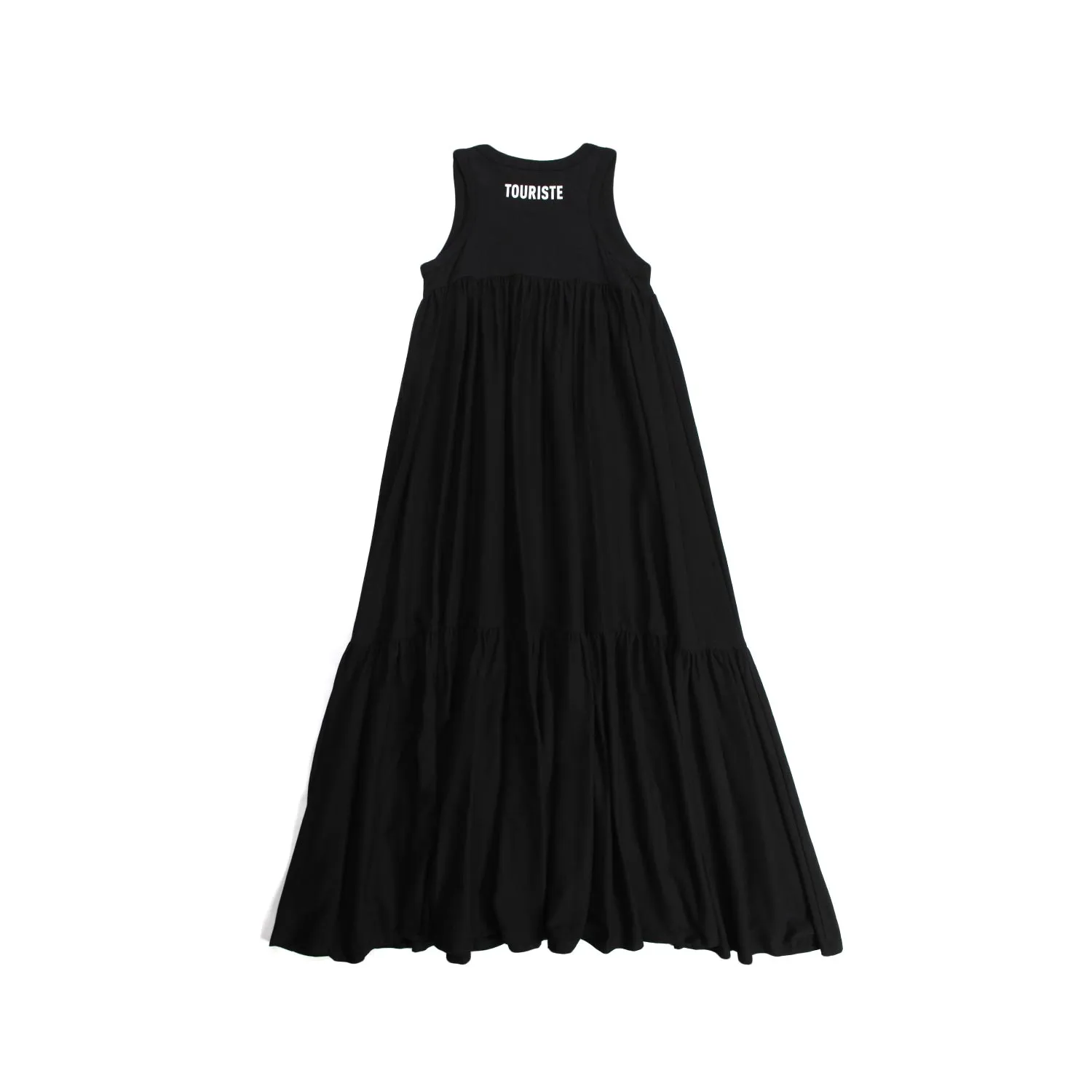 Touriste Black Cotton Dress For Teen Girl