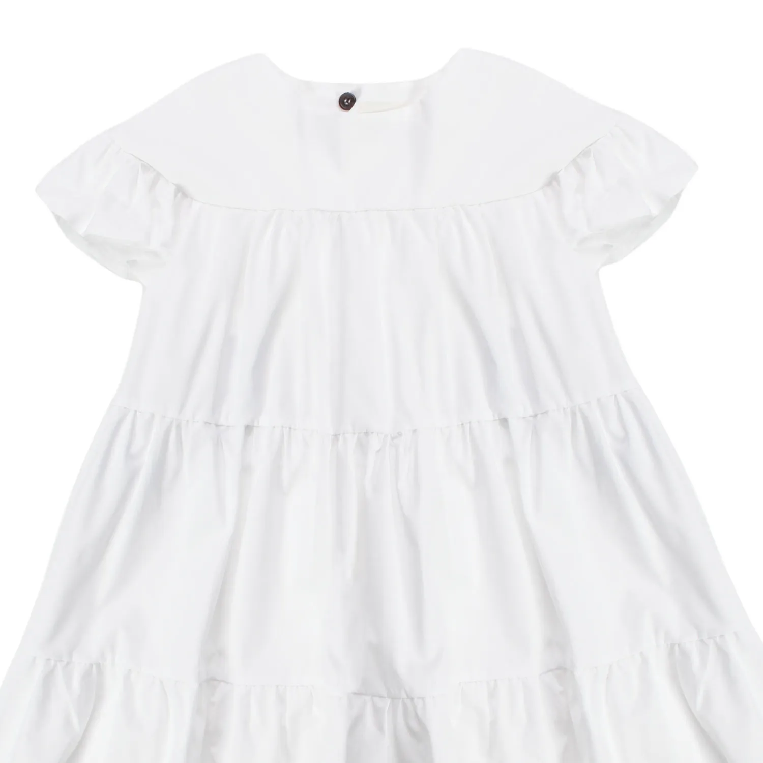 Touriste Dress In White Cotton For Girls And Teen