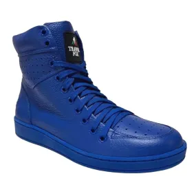 Travel Fox 900 Series Classic Men's Royal Blue Nappa Leather High Top Sneakers 916101-105