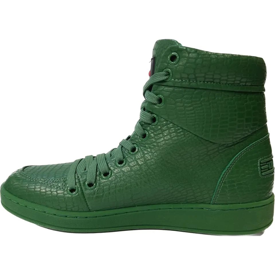 Travel Fox 900 Series Men's Green Leather High Top Sneakers 916101-068