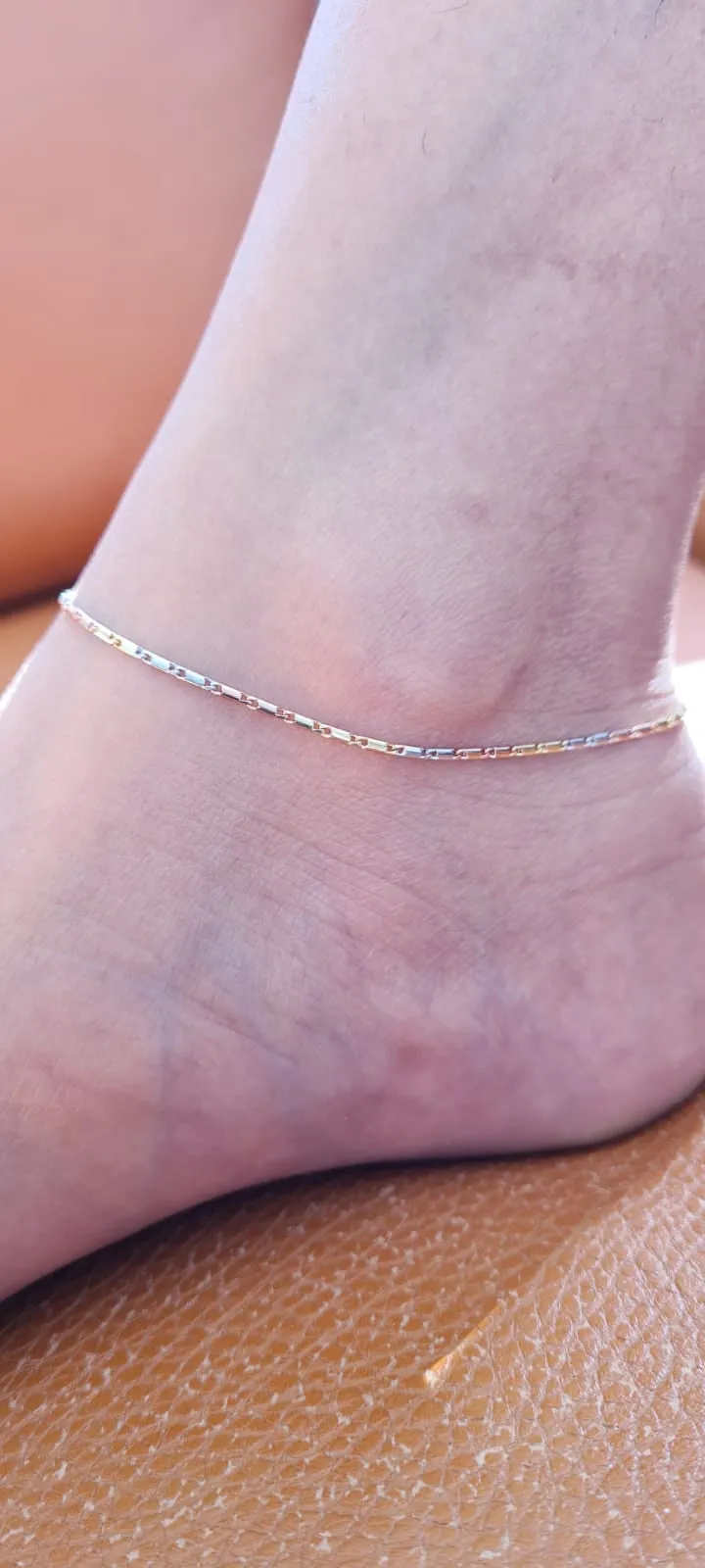 Tricolour Simple Anklet