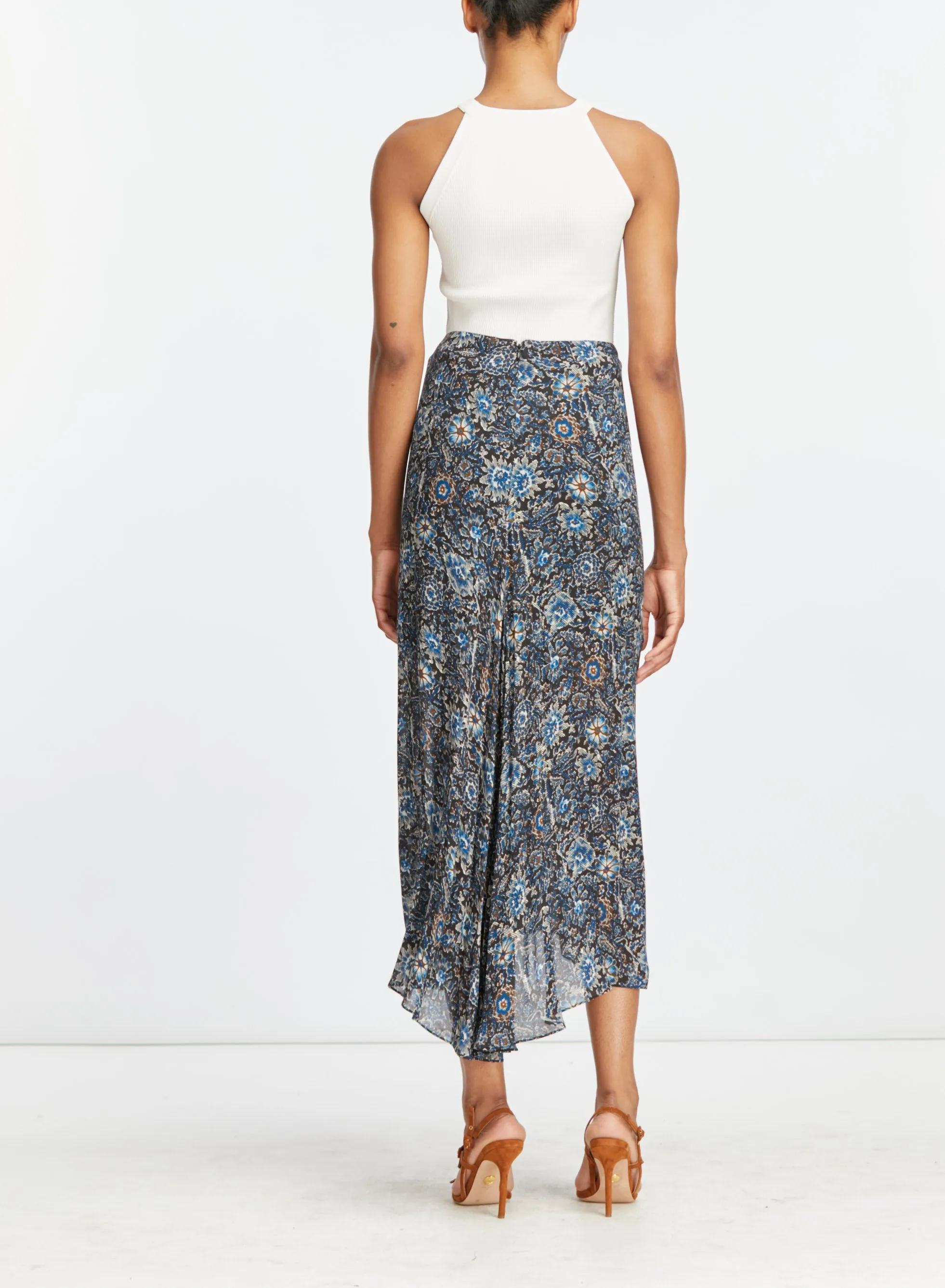 Veronica Berd - Limani Skirt - Floral Black